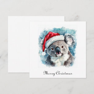 Aussie-Weihnachtsfreude, Koala-Bär individuell Einladung