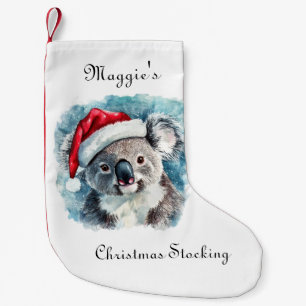 Aussie-Weihnachtsfreude, Koala-Bär individuell Kleiner Weihnachtsstrumpf