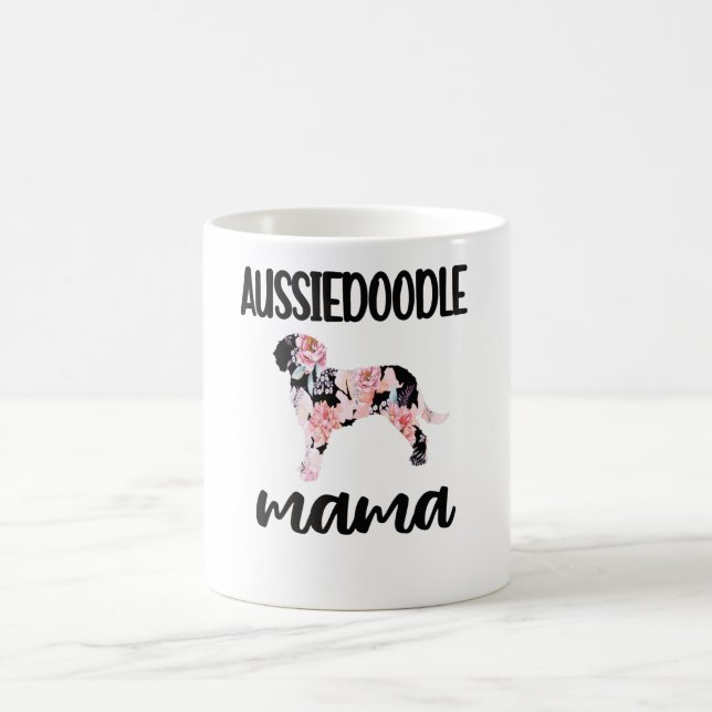 Aussiedoodle Dog Mama Hund Lover Aussiedoodle Mama Kaffeetasse (Mittel)