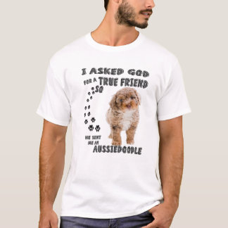 Aussiedoodle Quote Mama, Aussiepoo Vater, Niedlich T-Shirt
