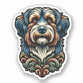 Aussiedoodle Vinyl Waterproof Hundekleber Aufkleber