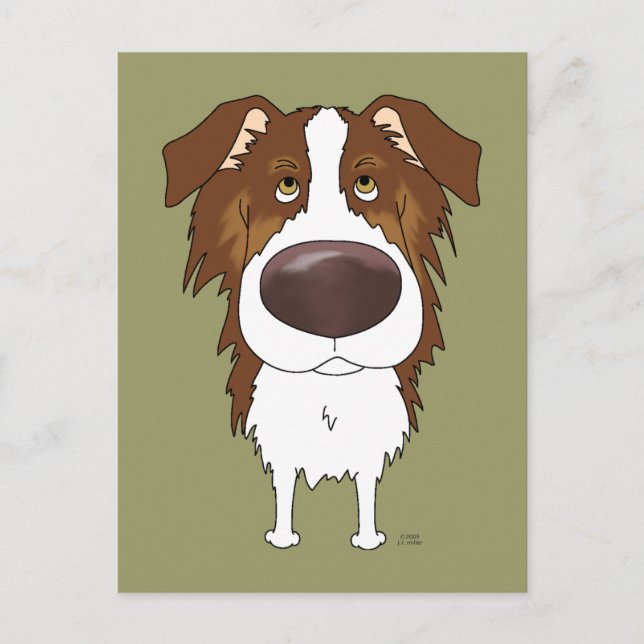 Aussies - große Nase und Hintern Postkarte (Vorderseite)