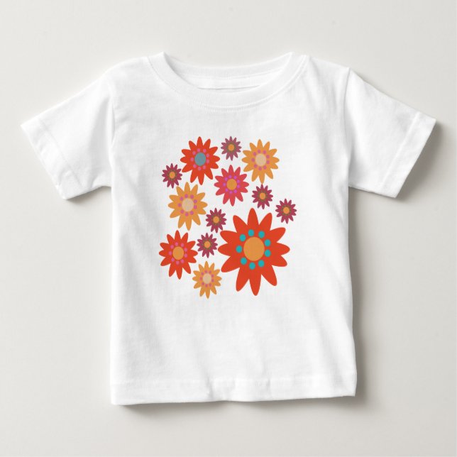 Ausstattung Blumen Baby T-shirt (Vorderseite)