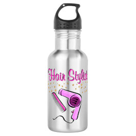 AUSSTEHENDER HAARESYL UND SCHÖNER TRINKFLASCHE