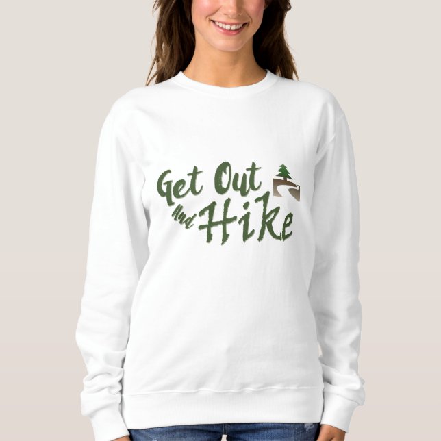 Aussteigen und wandern sweatshirt (Vorderseite)
