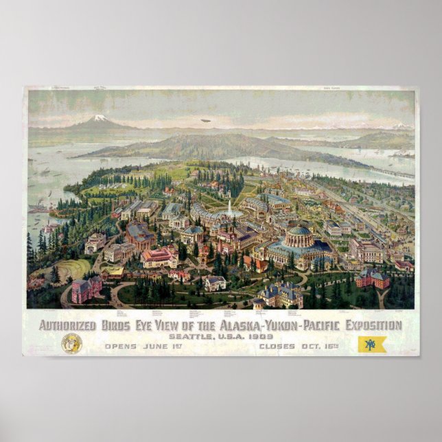 Ausstellung Alaska-Yukon-Pazifik 1909 Poster (Vorne)