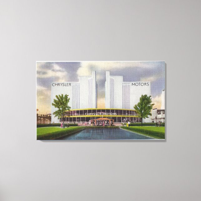 Ausstellung Chrysler Motors 1934 Weltmesse Leinwanddruck (Vorderseite)