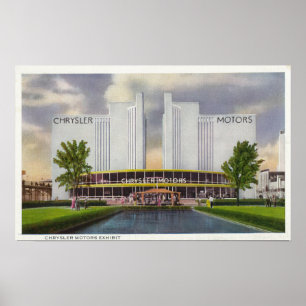 Ausstellung Chrysler Motors 1934 Weltmesse Poster