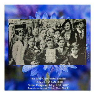 Ausstellung der Blauen Blumen in Sofia, Bulgarien Poster