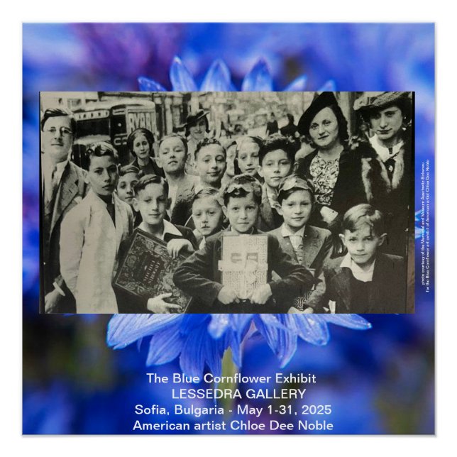 Ausstellung der Blauen Blumen in Sofia, Bulgarien Poster (Vorderseite)