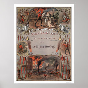 Ausstellung des Feuerwerkszeugnisses Poster