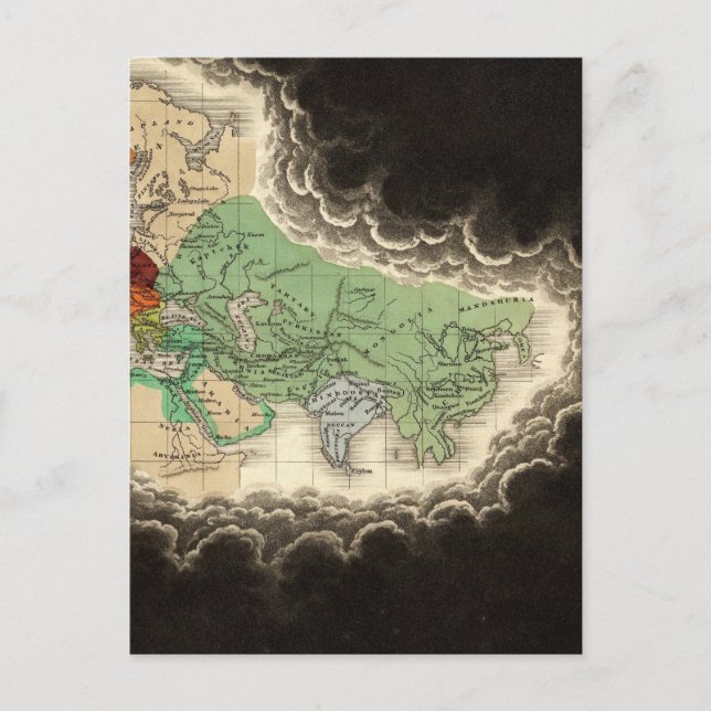 Ausstellung des Kaiserreichs von Kublai Khan 1294  Postkarte (Vorderseite)