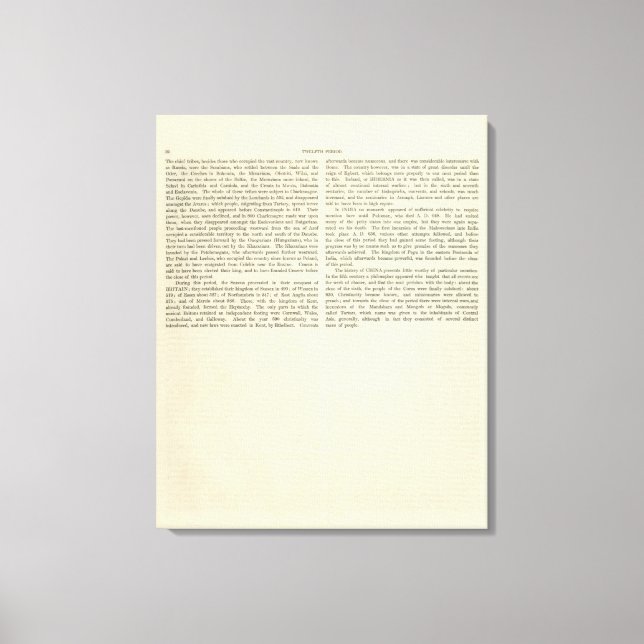 Ausstellung des Reiches Charlemagne 814 AD 2 Leinwanddruck (Vorderseite)