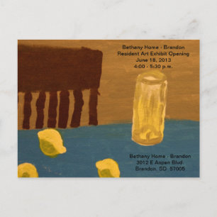 Ausstellung Eröffnung Postkarte