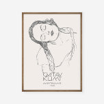 Ausstellung Gustav Klimt Halbbild Junge Frau Poster<br><div class="desc">Gustav Klimt Halbbild einer jungen Frauenausstellung</div>