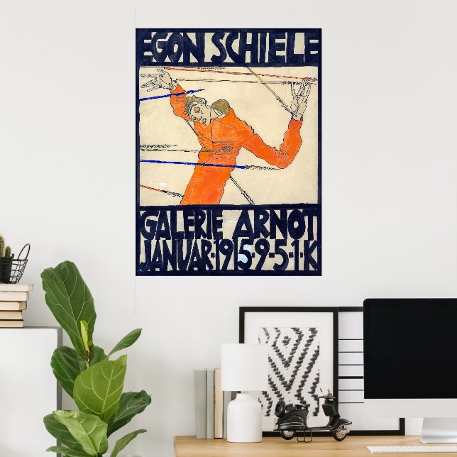 Ausstellung in der Arnot Gallery | Egon Schiele | Poster (Heimbüro)