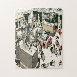 Ausstellung, innerhalb des Kunstmuseums der Metrop Puzzle
