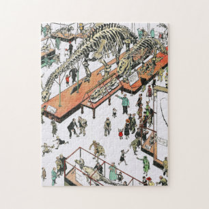 Ausstellung Museum für Naturgeschichte Dinosaur N Puzzle