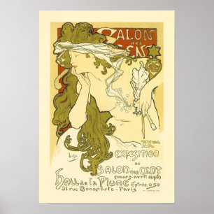 Ausstellung SALON DES CENT 20. Ausstellung 1896 Al Poster