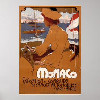 Ausstellung und Koncours des Automobils 1900 in Mo Poster
