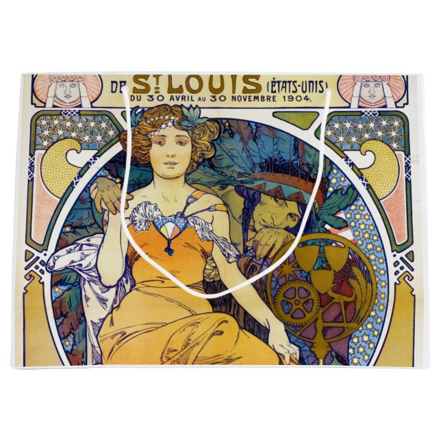 Ausstellung von St. Louis, Mucha Große Geschenktüte (Vorderseite)
