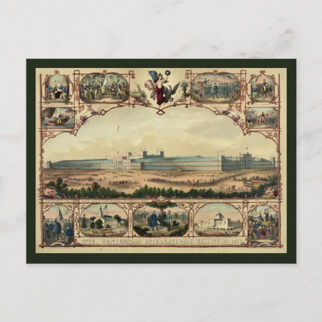 Ausstellung zur Jahrhundertwende Postkarte (Vorderseite)