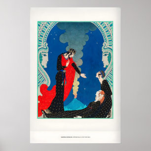 Ausstellungskunst Druck George Barbier Empedokles Poster