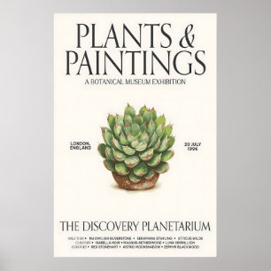Ausstellungsplakat Botanisches Museum Sukkulente P Poster