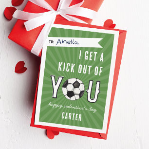 Ausstieg aus der Fußballschule Valentine Card Einladung