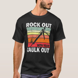 Ausstieg mit Ihrem Caulout-Bauarbeiter L T-Shirt