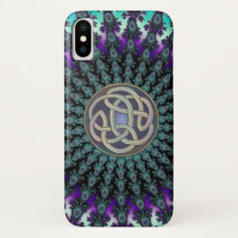 Ausstrahlen des FraktalMandalaGrungeceltic-Knotens Case-Mate iPhone Hülle