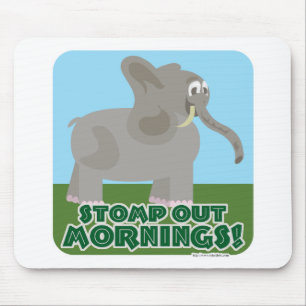 Ausstreichen des Morgenelefons Mousepad