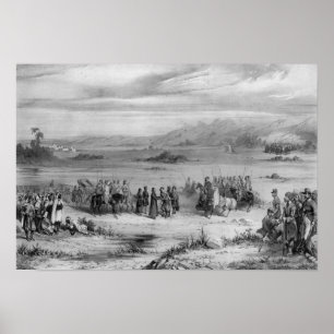 Austausch von Gefangenen durch den Bischof von Alg Poster