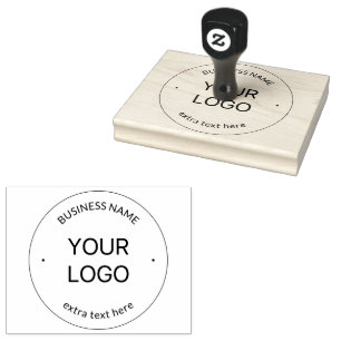 Austausch von Logos und Firmennamen Schwarz Gummistempel
