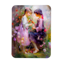 Austausch von Rose und Freundschaft Magnet