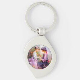 Austausch von Rose und Freundschaft Schlüsselanhänger