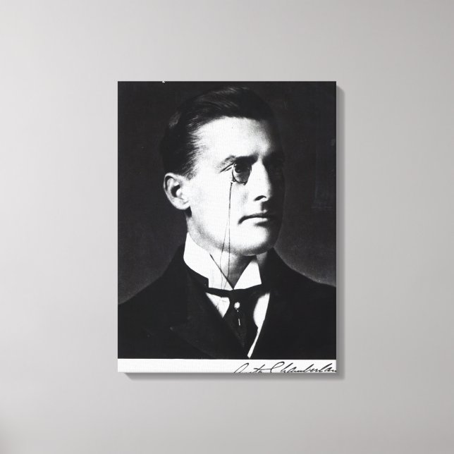 Austen Chamberlain Leinwanddruck (Vorderseite)