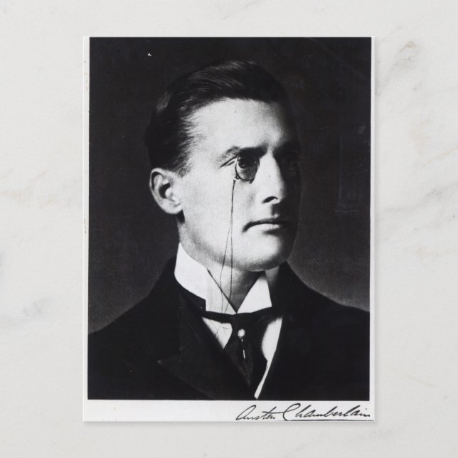 Austen Chamberlain Postkarte (Vorderseite)