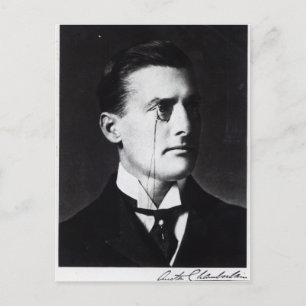 Austen Chamberlain Postkarte