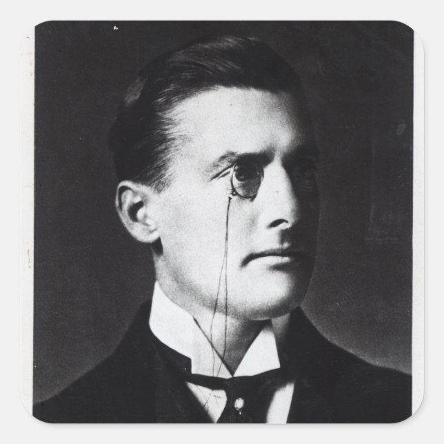 Austen Chamberlain Quadratischer Aufkleber (Vorderseite)