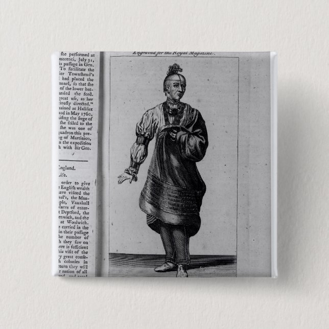 Austenaco, großer Krieger Button (Vorderseite)