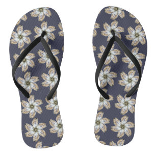 Auster Blume Flip Flops - Design A