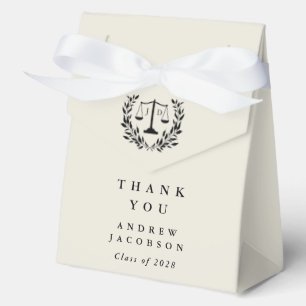 Auster/Creme JD Law Skalen Favor Box Geschenkschachtel