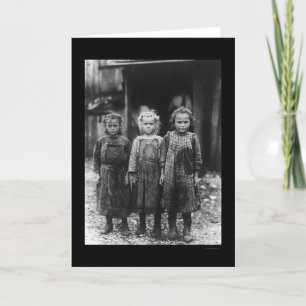 Auster Shucker Mädchen 1910 Karte