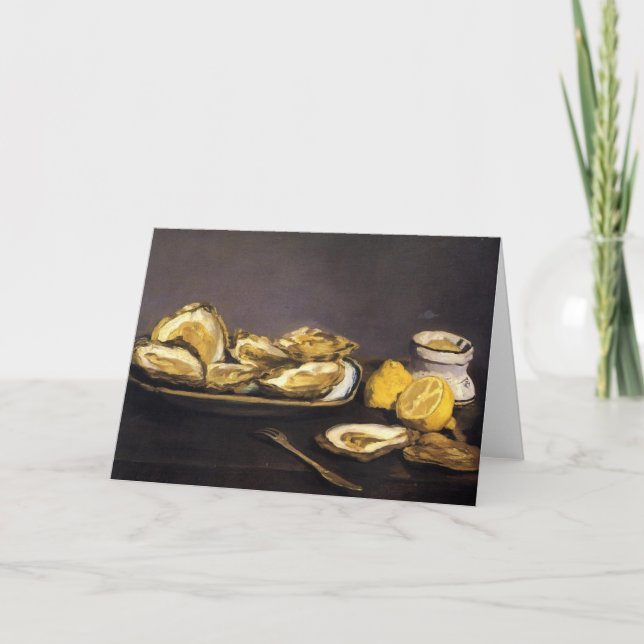 Austern - Édouard Manet Karte (Vorderseite)