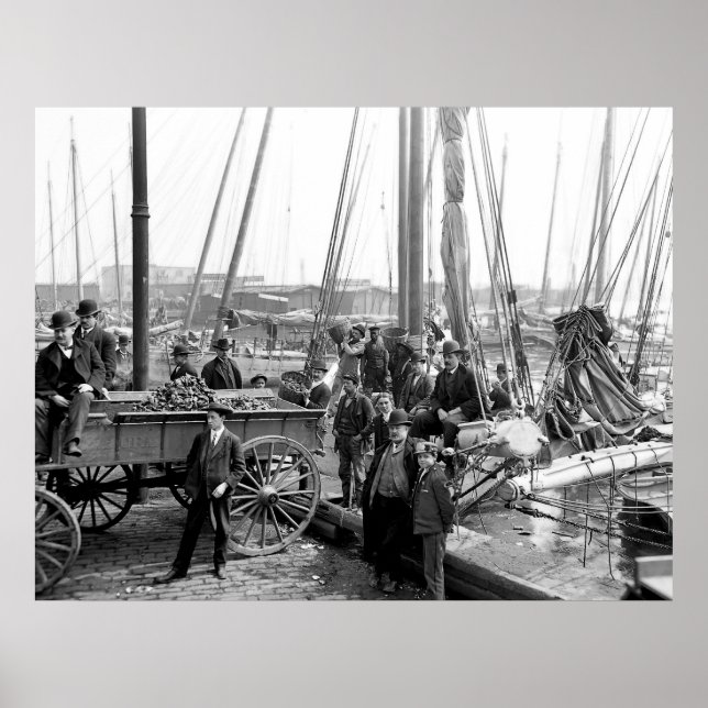 Austern entladen poster (Vorne)