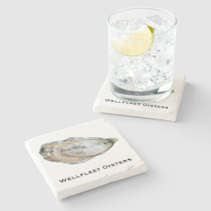 Austern-MarmorUntersetzer - entwerfen Sie A Steinuntersetzer