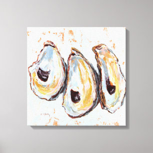 Austern-Muscheln Leinwanddruck