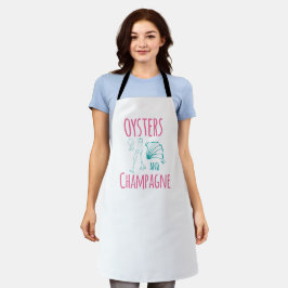 Austern- und Champagner-All-Over-Print-Schürze Schürze
