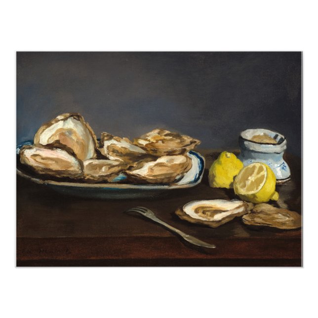 Austern von Edouard Manet Fotodruck (Vorne)